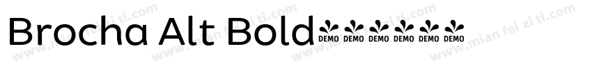 Brocha Alt Bold字体转换